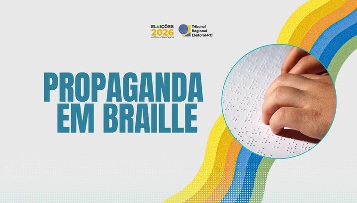 propaganda eleições em braille